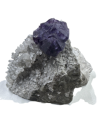 Fluorite over Quartz