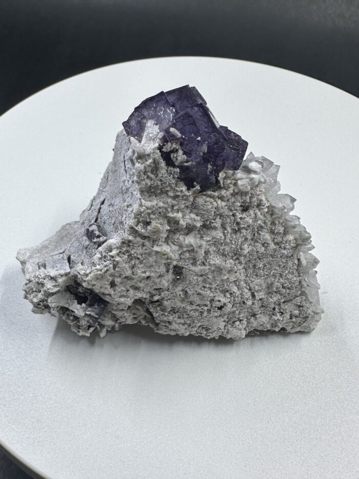 Fluorite over Quartz