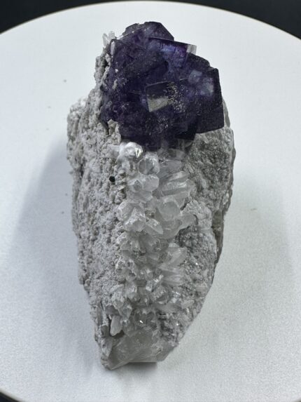 Fluorite over Quartz